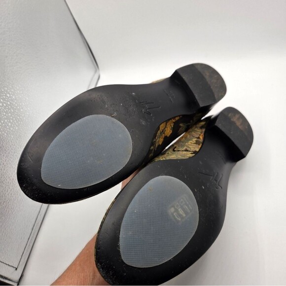 Giuseppe Zanotti Kevin Black Gold Floral Loafers Shoes US10.5 IT 43.5 main image 7